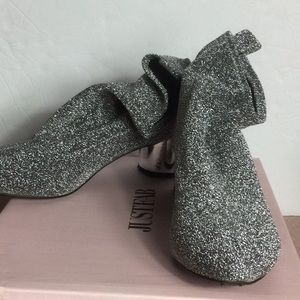 Maybree metallic bootie boots Sz 6